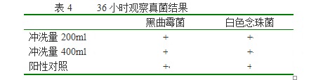真菌实验结果